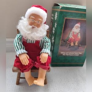 Vintage Gemmy Talking and Animated Santa Claus